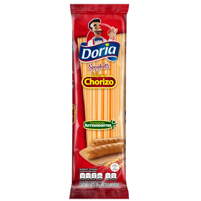 Pasta Doria Spaguetti Chorizo 250 g
