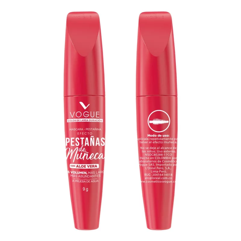 Pestañina Vogue Negro Pestanas De Muneca