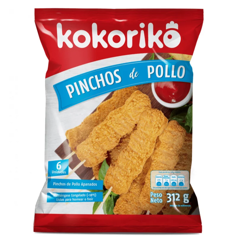 Pinchos De Pollo Kokorico X 6 und /312g