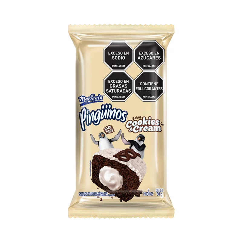 Pinguinos Bimbo x 80 g Cookies Cream