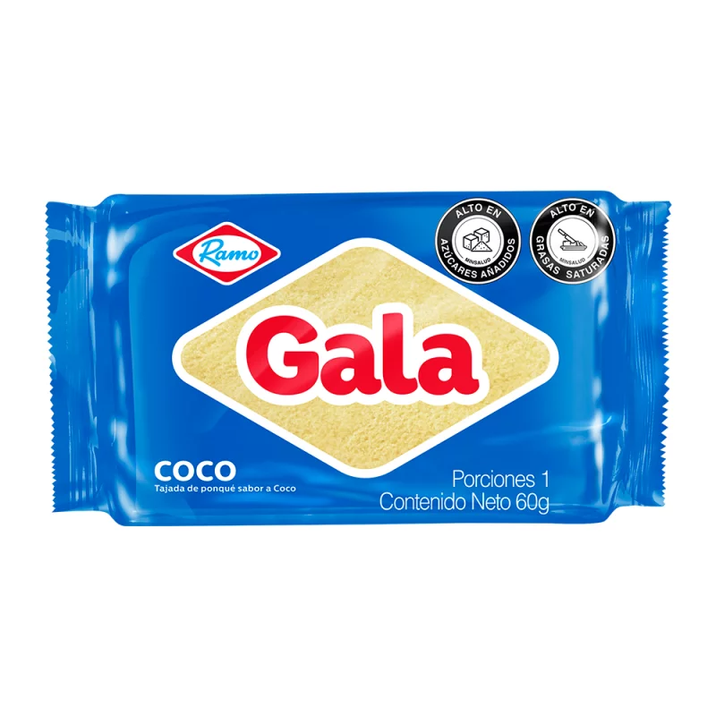 Ponque Gala Tajada x 60 g Coco