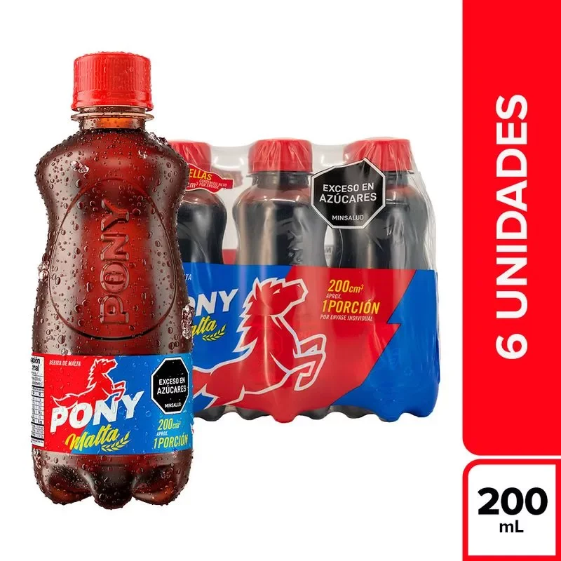 Pony Malta Mini Pet Sixpack 200 cm3 (c/u)