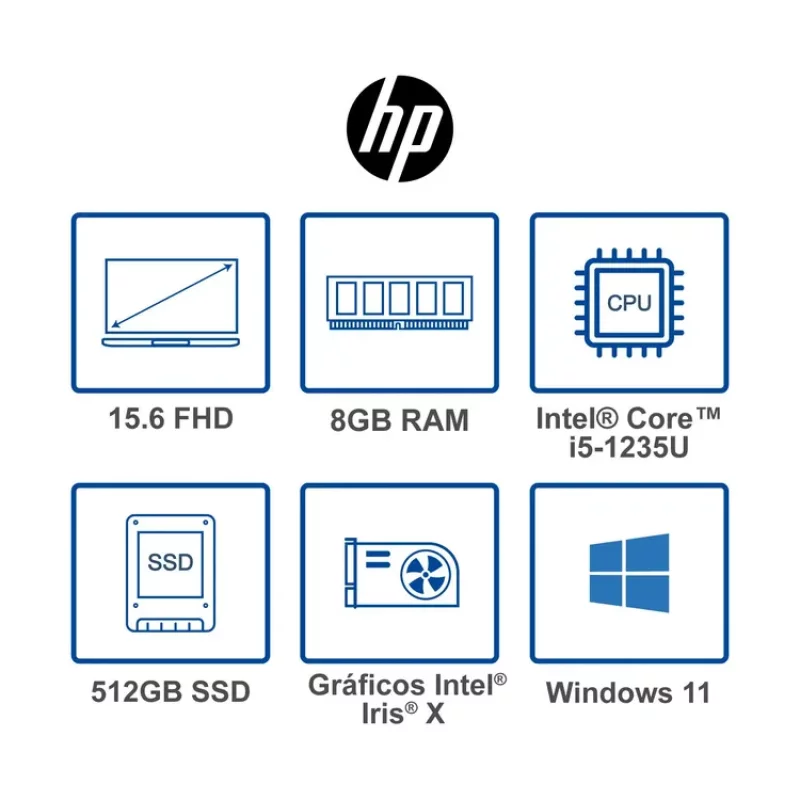 Portatil Hp Pavilion Ci5 512 GB 8 GB Ram 15.6 Pulgadas FHD W11 Blue