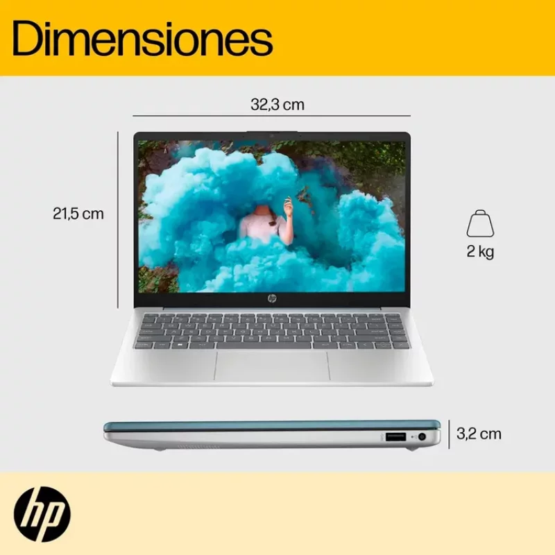 Portatil Hp Ryz5 512 GB 16 GB Ram 14 Pulgadas FHD W11 Blue