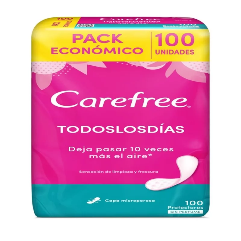 Protector Carefree Todos Los Días Sin Perfume 100 und