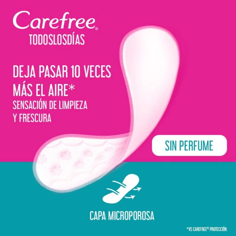 Protector Carefree Todos Los Días Sin Perfume 100 und