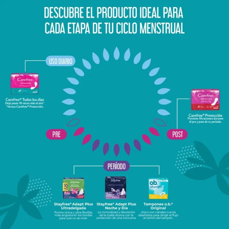 Protector Carefree Todos Los Días Sin Perfume 100 und