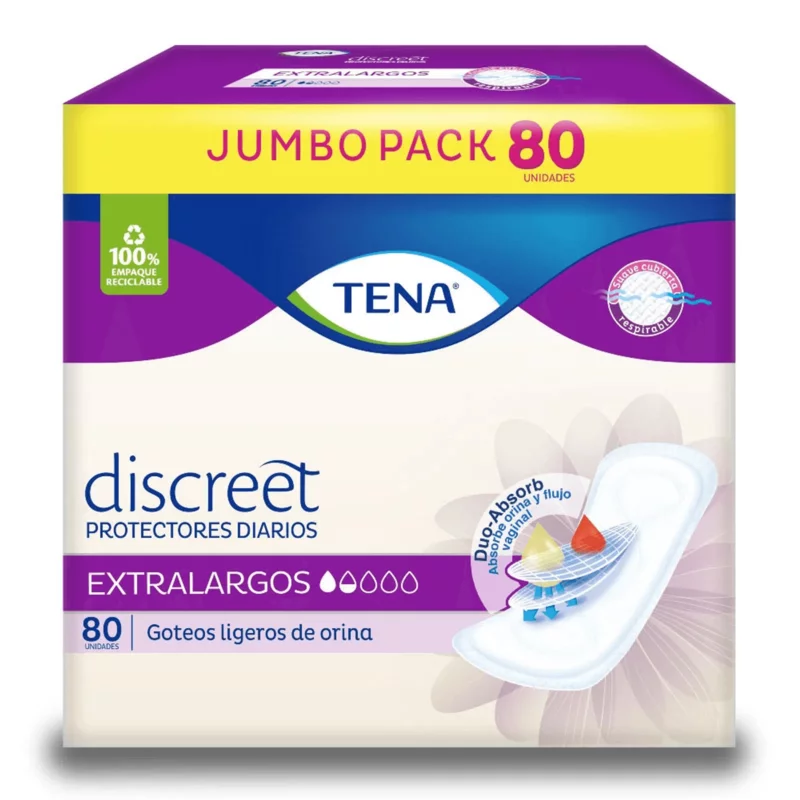 Protector Tena Discreet Extralargo x 80 und