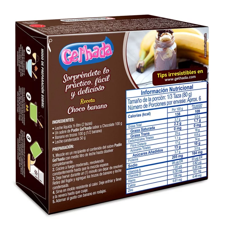 Pudin Gel`Hada x 100 g Chocolate