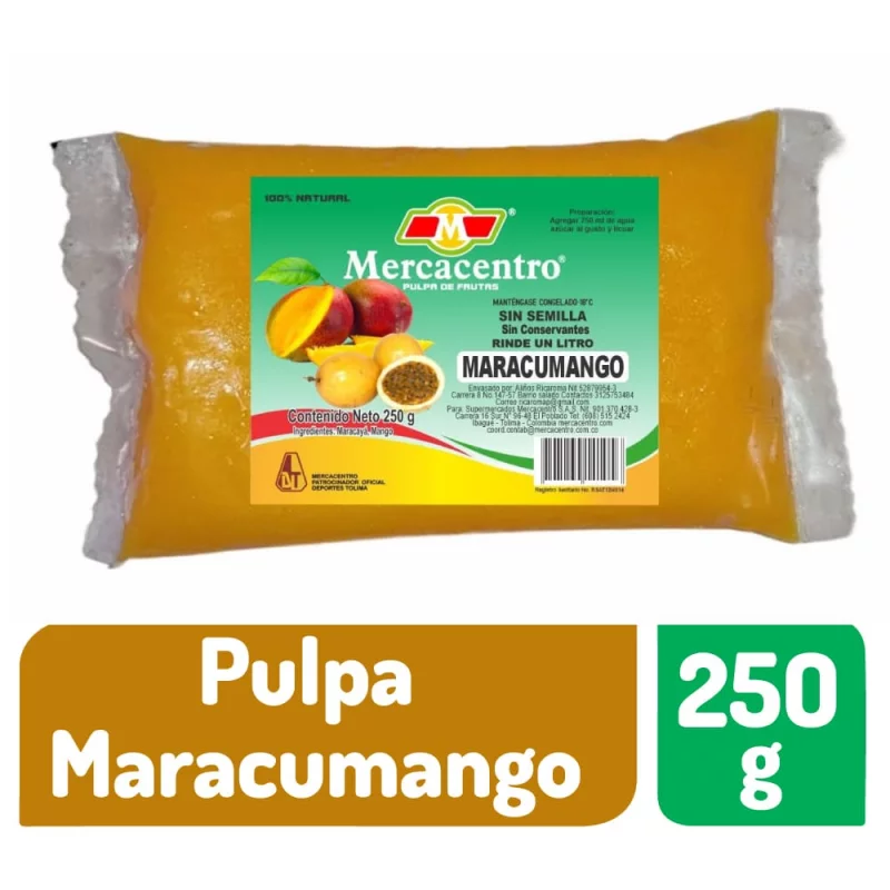 Pulpa De Fruta Mercacentro Maracumango x 250 g