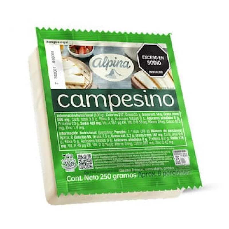 Queso Alpina x 250 g Campesino