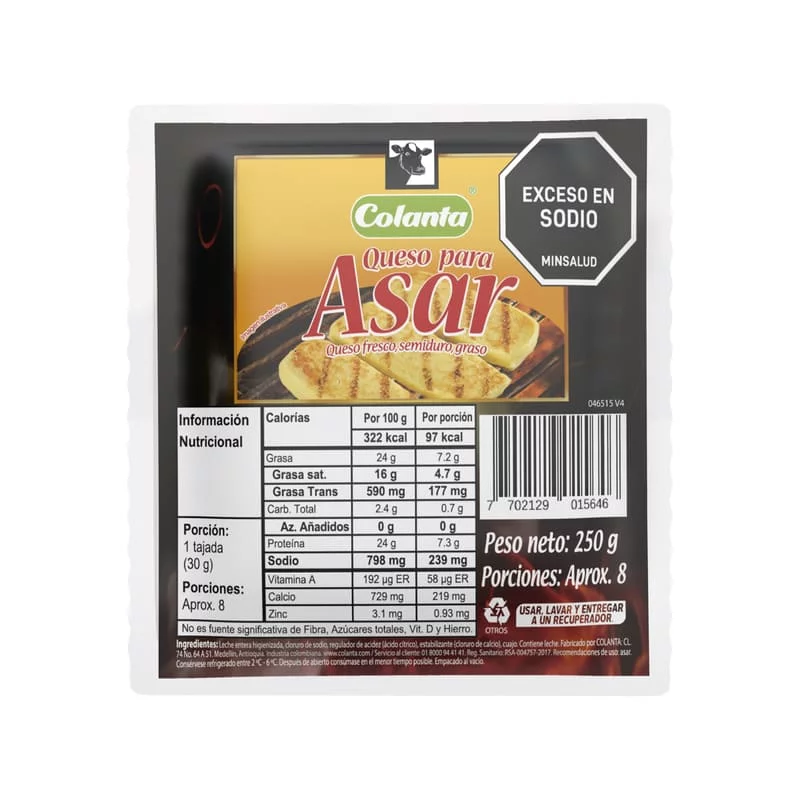 Queso Colanta Para Asar x 250 g