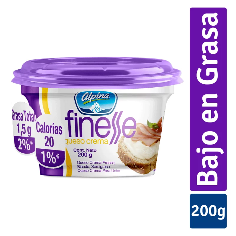 Queso Crema Finesse Vaso 200 g