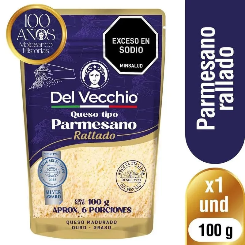 Queso Del Vecchio Parmesano Rallado x 100 g