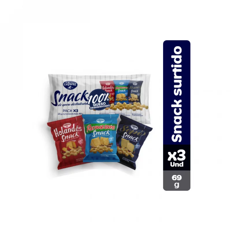 Queso Deshidratado Alpina Surtido 3 x 23 g