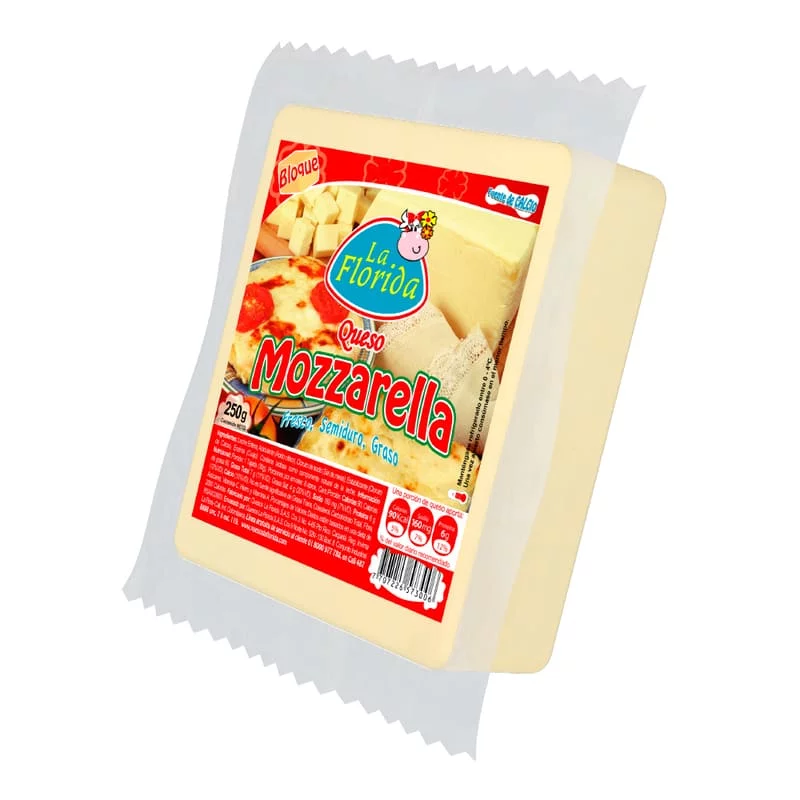 Queso La Florida Bloque Mozarella x 250 g