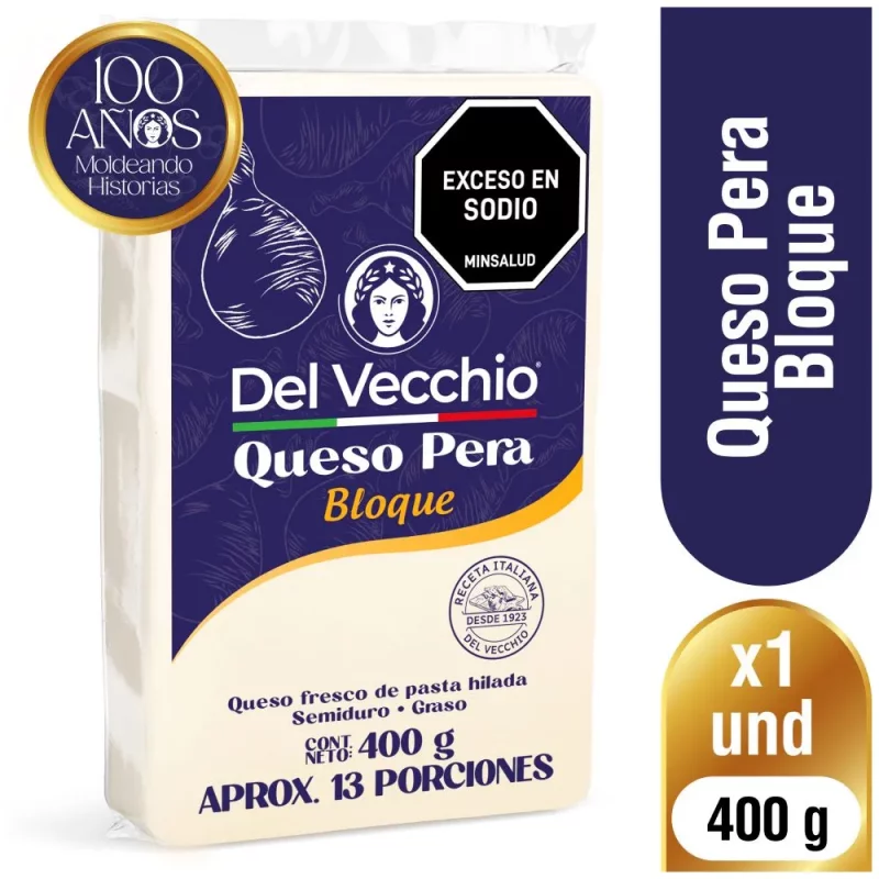Queso Pera Bloque x 400g
