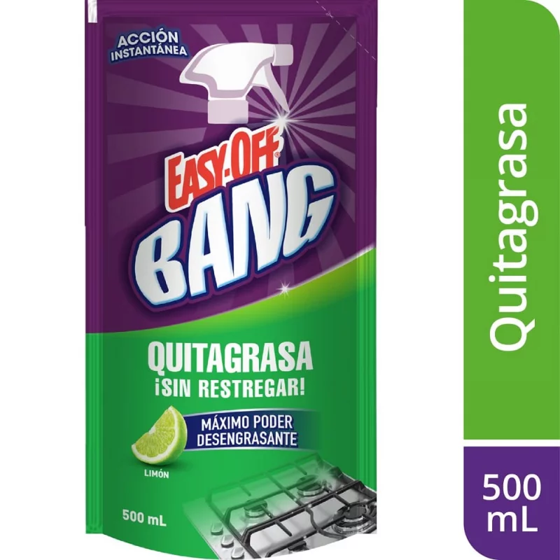 Quitagrasa Easy Off Bang Limón 500ml