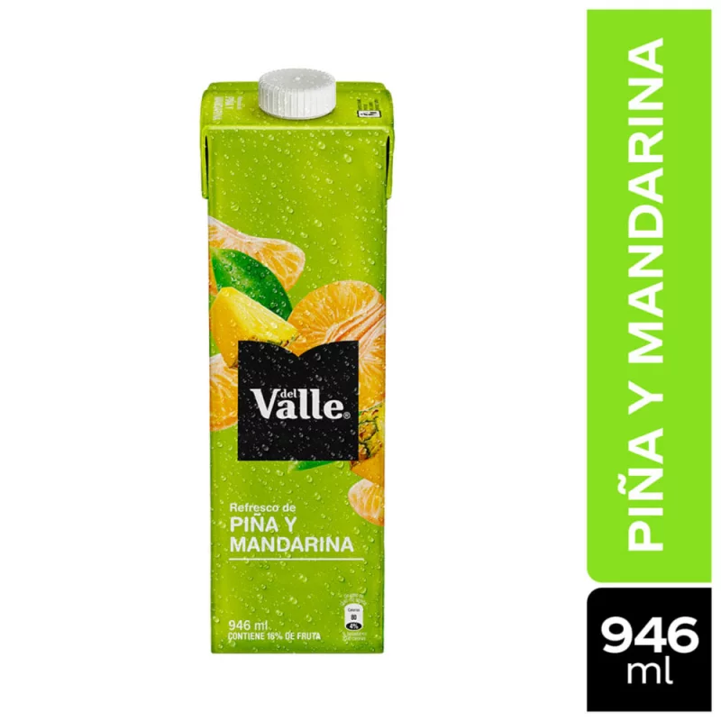 Refresco Del Valle Frutal Tetra Mandarina Piña  946 ml