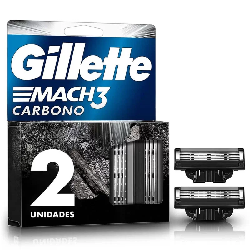 Repuesto Gillette Mach3 Carbono x 2 und