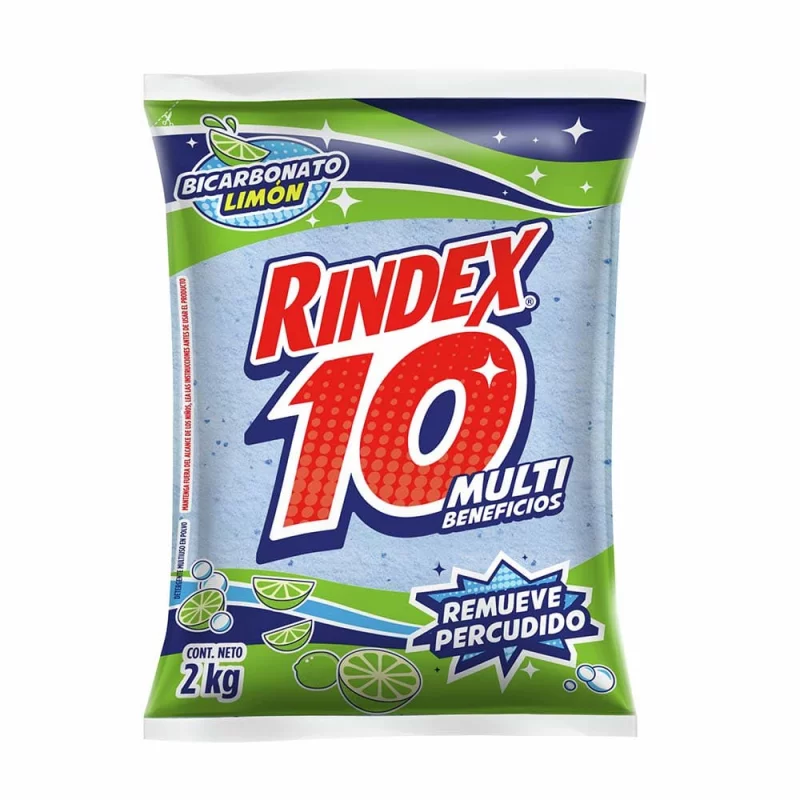 Rindex 10 Multi Beneficios Detergente Multiusos en Polvo 2kg