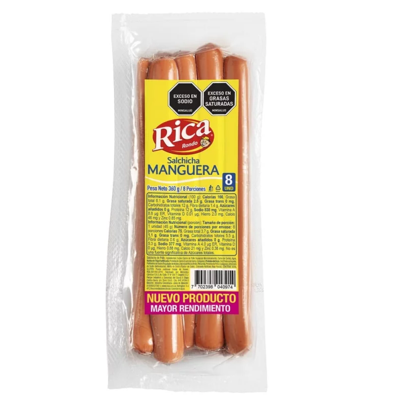 Salchicha Rica Manguera x 360 g