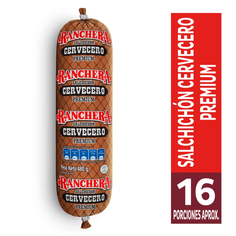 Salchichón Ranchero Zenú Cervecero Prem 480 g