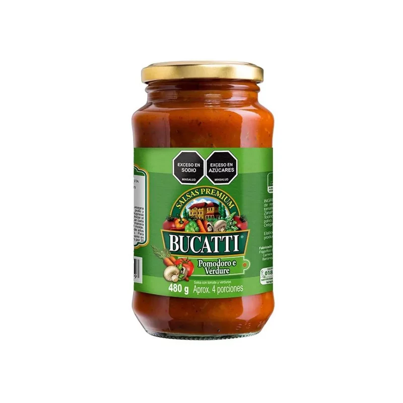 Salsa Bucatti Pomodoro x 480 g Verduras