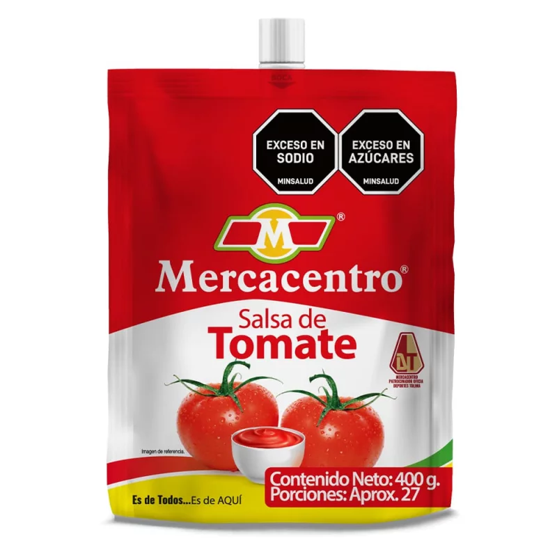 Salsa de Tomate Mercacentro Doypack x 400 g