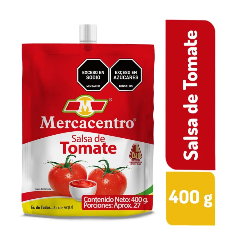 Salsa de Tomate Mercacentro Doypack x 400 g