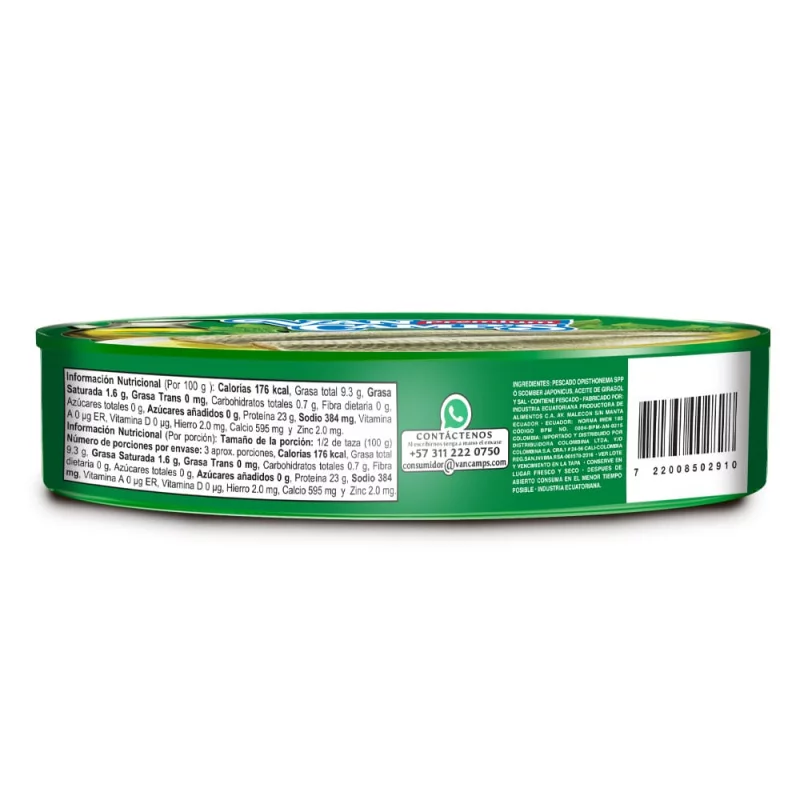 Sardina Van Camps En Aceite 425 g