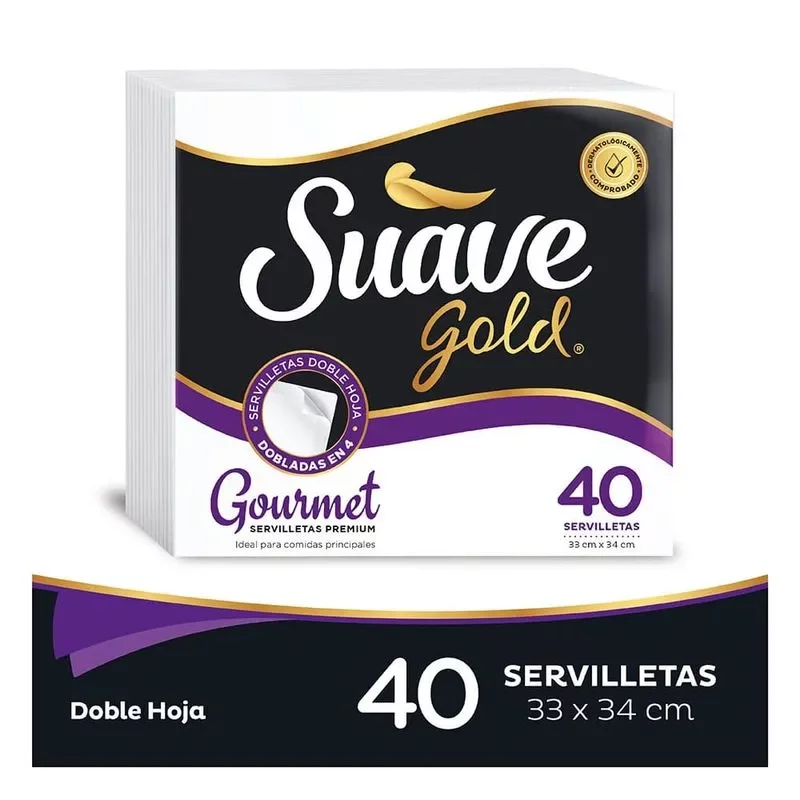 Servilleta Suave Gourmet x 40 und