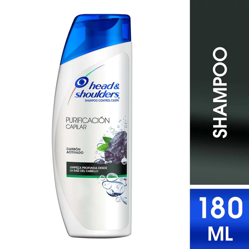 Shampoo H&S 180 ml Carbón