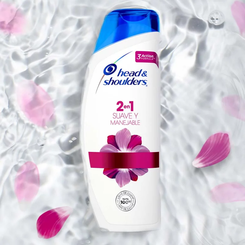 Shampoo H&S 375 ml 2 En 1 Suave Y Manejable