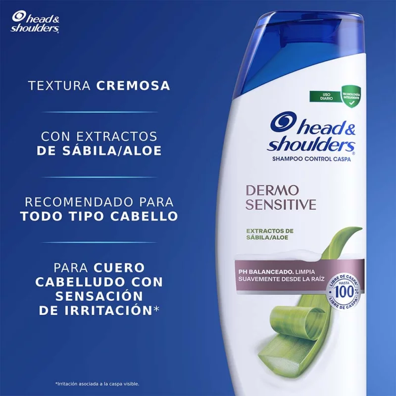 Shampoo H&S Crece Dermo Sensible 375 ml