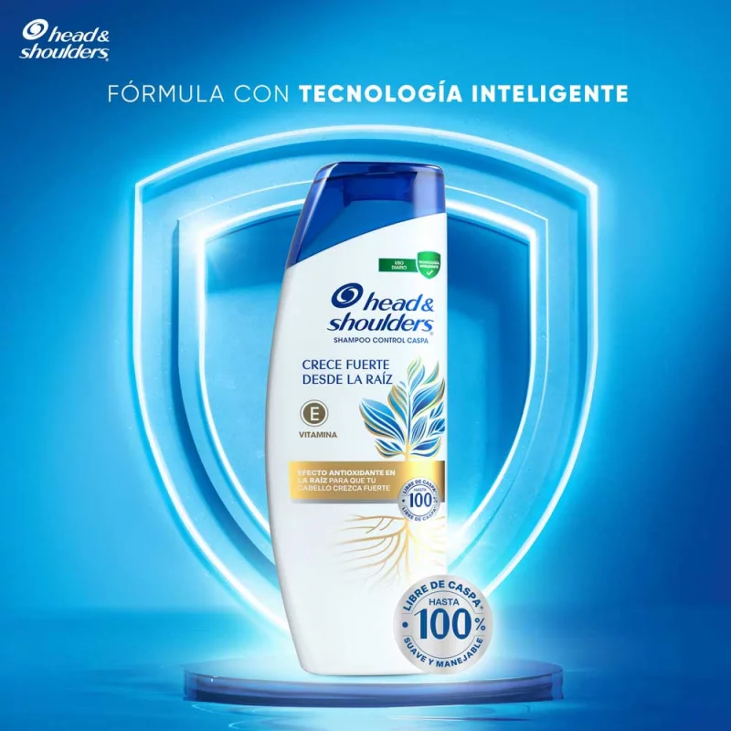 Shampoo Head & Shoulders Crece Raiz X375 ml