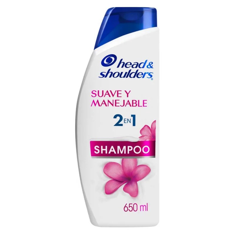 Shampoo Head And Shoulders 2 En 1 Suave Y Manejable x 650 ml