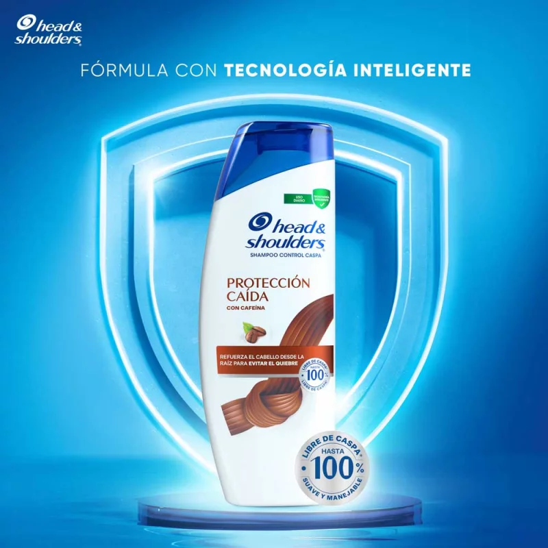 Shampoo Head And Shoulders Proteccion Caida Cafeina x 650 ml