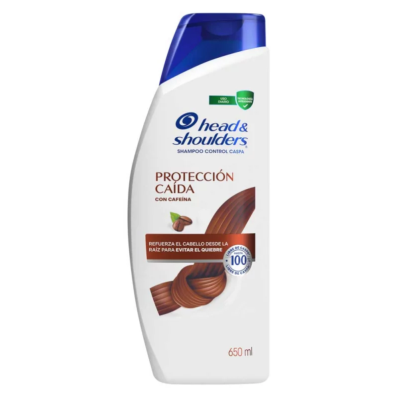 Shampoo Head And Shoulders Proteccion Caida Cafeina x 650 ml
