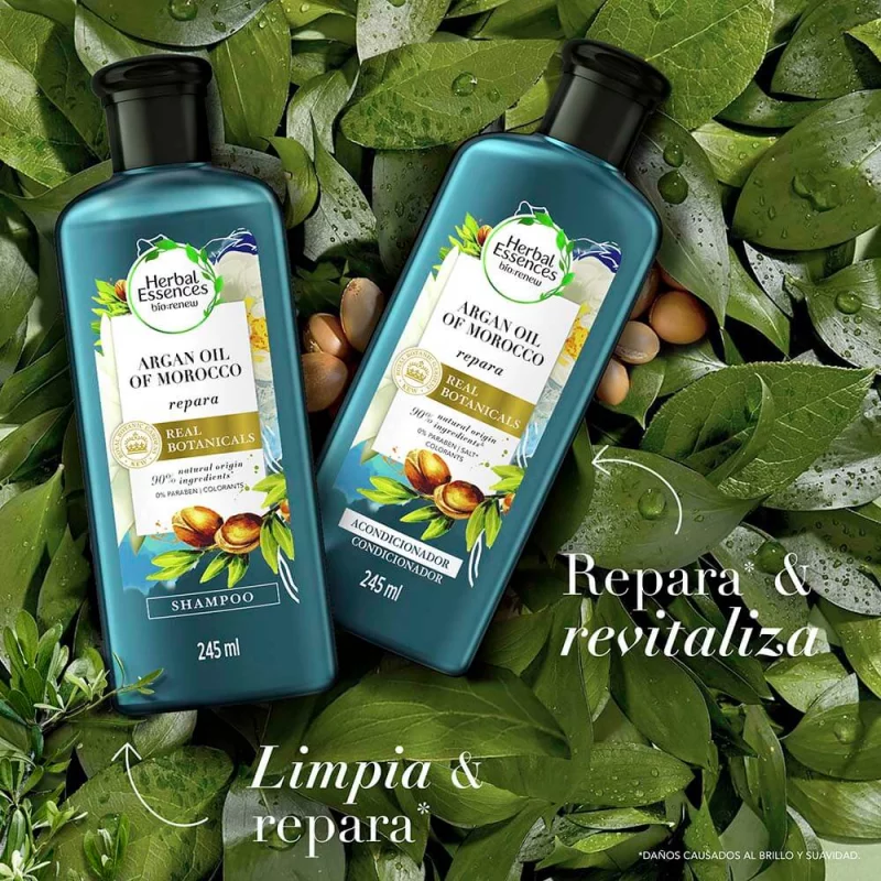 Shampoo Herbal Essences Con Aceite De Argán x 245 ml