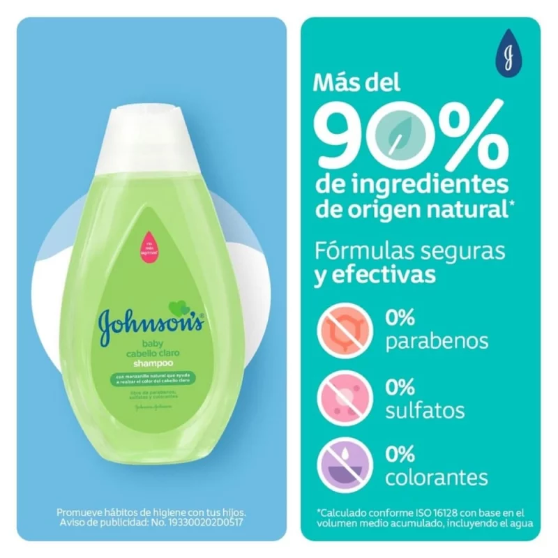 Shampoo Johnson Baby 750 ml -  Manzanilla