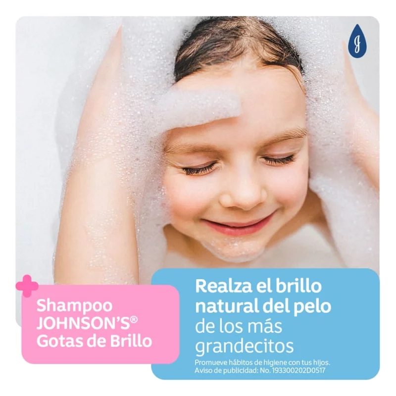 Shampoo Johnson Baby 750 ml - Gotas Brillo