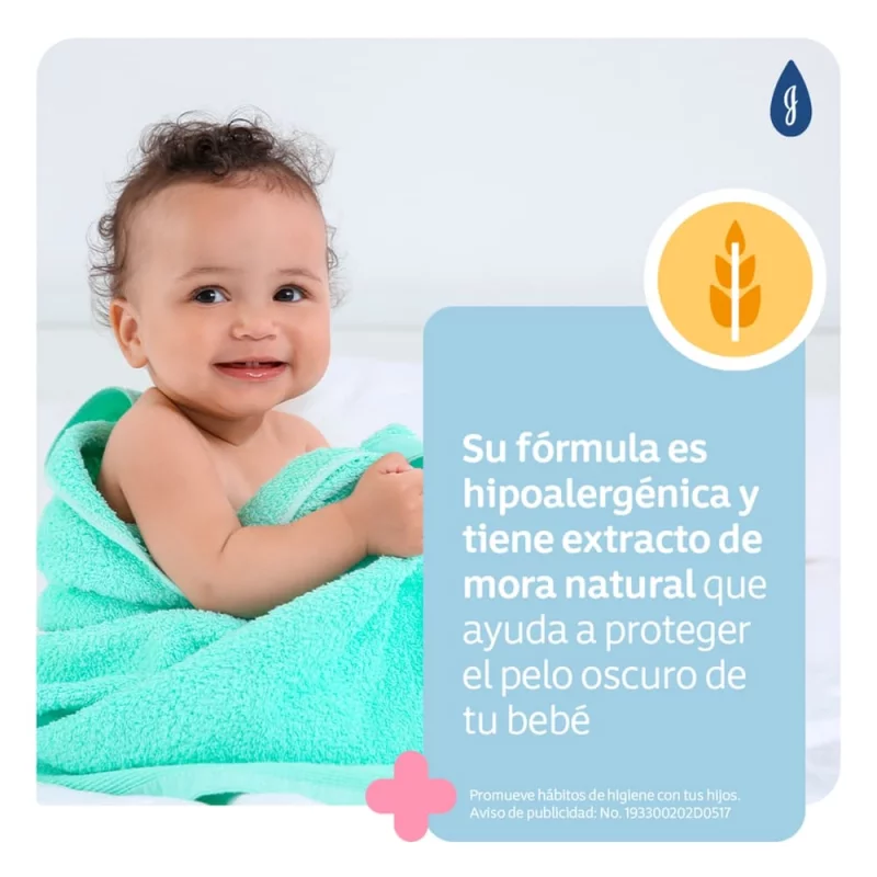 Shampoo Johnson Baby Cabello Oscuro 400 ml