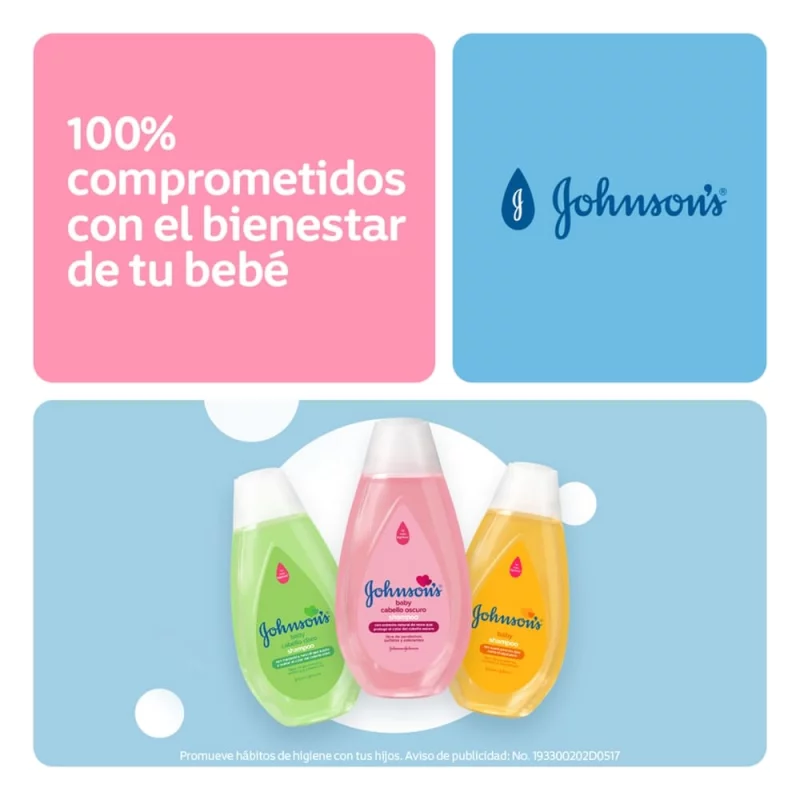 Shampoo Johnson Baby Cabello Oscuro 400 ml