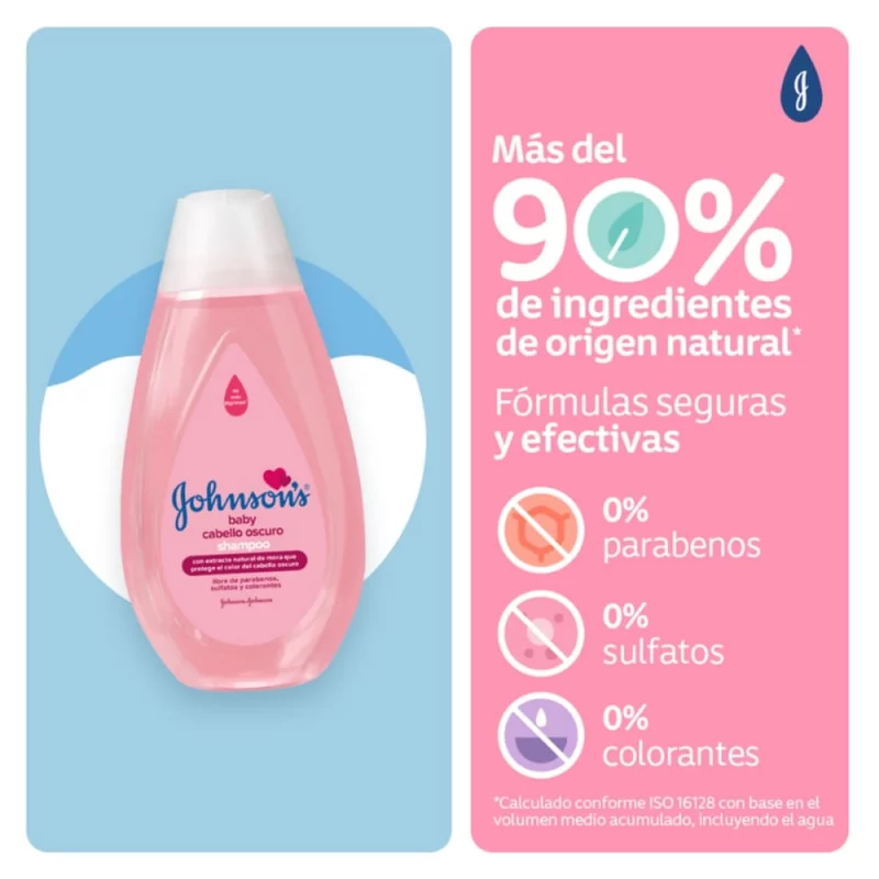 Shampoo Johnson Baby Cabello Oscuro 750 ml