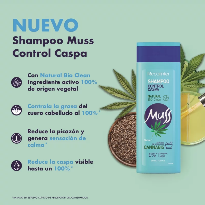 Shampoo Muss Control Caspa x 400 ml