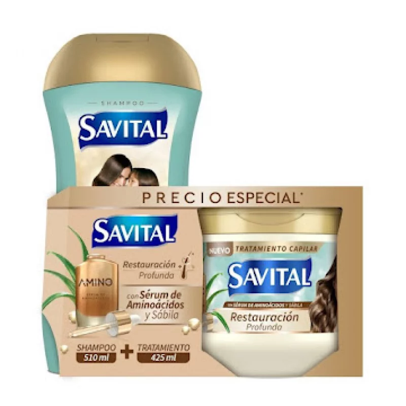 Shampoo Savital Aminoacidos + Tratamiento x 935 ml