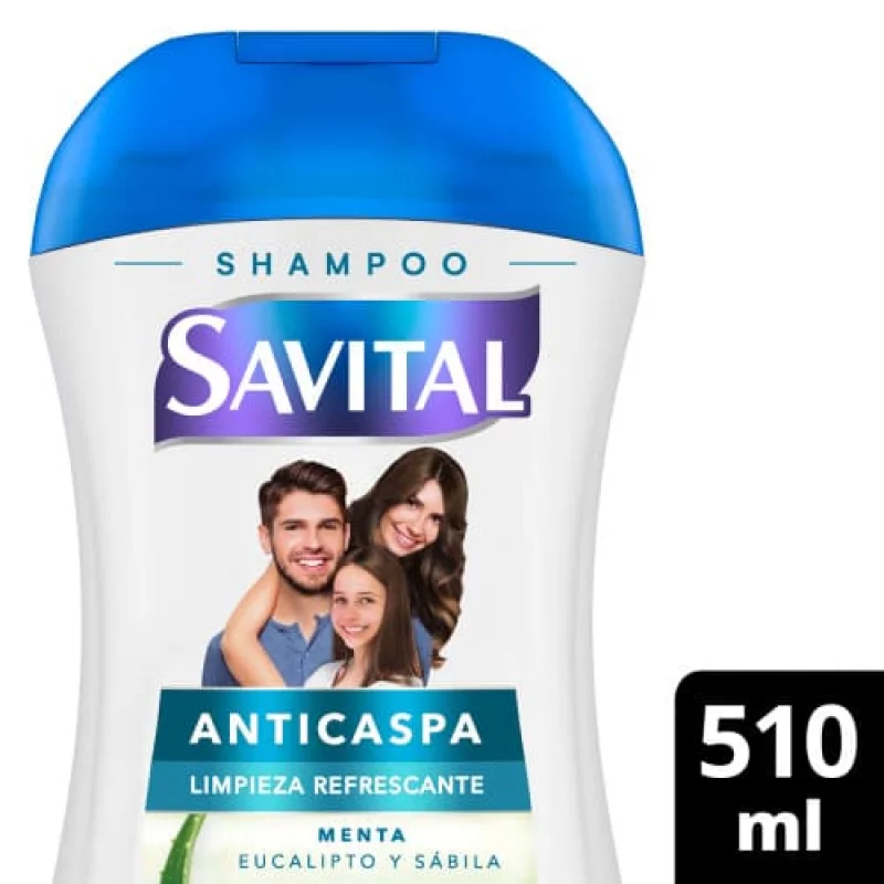 Shampoo Savital Anticaspa Menta Y Eucalipto x 510 ml