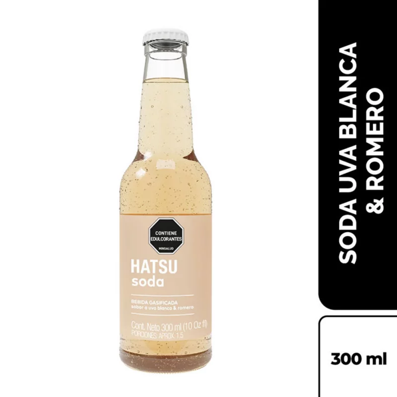 Soda Hatsu Uva Blanca y Romero 300 ml
