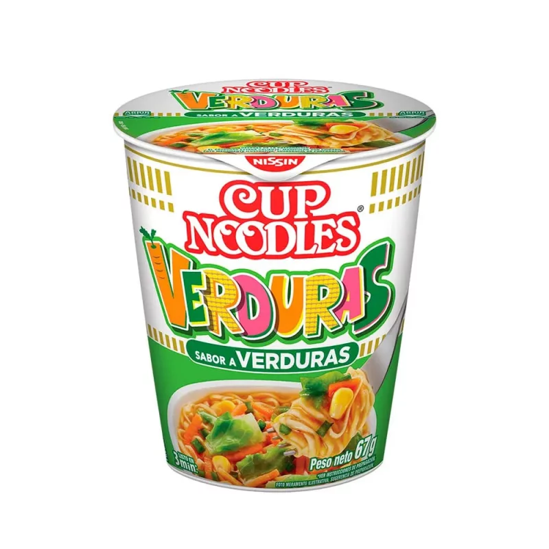 Sopa Nissin Cup Ncodles Verduras x 67 g
